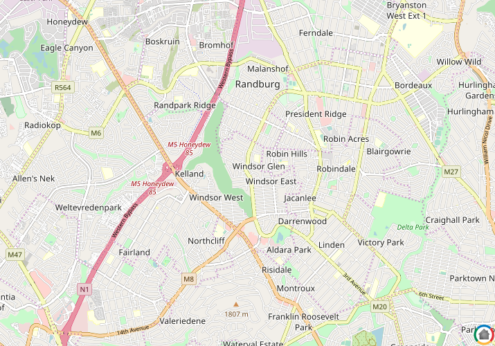 Map location of Windsor Glen